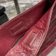 Replicas Bolso Cabás mediano YSL Saint Laurent NIKI en cuero arrugado vintage Claret Baratos