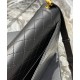 Replica YSL Saint Laurent Gaby Satchel en piel de cordero acolchada negro Baratos Imitacion