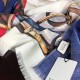 Replicas Gucci Lana Seda Bufanda 100 x 200 Azul Baratos Imitacion