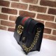 Replicas Gucci Bolso de hombro de cuero 476468 negro Baratos Imitacion