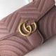 Replicas Gucci GG Marmont Matelasse Mini Bolso 443497 Rosa Baratos Imitacion