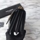 Replicas YSL Saint Laurent Medias Sunset Bolso Cuero negro liso Hardware Dorado Baratos Imitacion