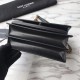 Replicas YSL Saint Laurent Medias Sunset Bolso Cuero negro liso Hardware Dorado Baratos Imitacion