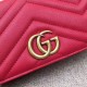Replicas Gucci GG Marmont Studs mini bolsa debe 488426 Rojo Baratos Imitacion