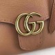 Replicas Gucci GG Marmont tapa de cuero bolso de la manija 42189 Brown Baratos Imitacion