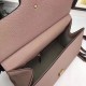 Replicas Gucci GG Marmont tapa de cuero bolso de la manija 42189 Rosa Baratos Imitacion