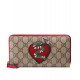 Replicas Gucci Limited Edition cierre alrededor de la cartera 456863 Rojo Baratos Imitacion