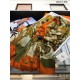 Replicas Hermes Equateur Cashmere Silk Shawl 140 Naranja Baratos Imitacion