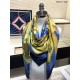 Replicas Hermes Equateur Cashmere Silk Shawl 140 Azul Baratos Imitacion