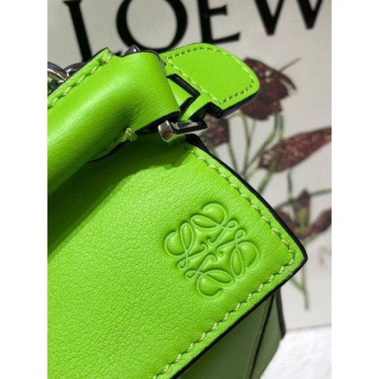 Replicas Loewe Mini Puzzle Bolso 061838 Verde Baratos Imitacion