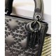 Replicas Christian Dior Mini flexible Lady Dior bolso M0598 Negro Baratos Imitacion